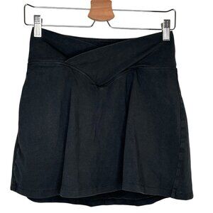 Victorias Secret PINK Womans Black Crossover Waist tennis active Skort small